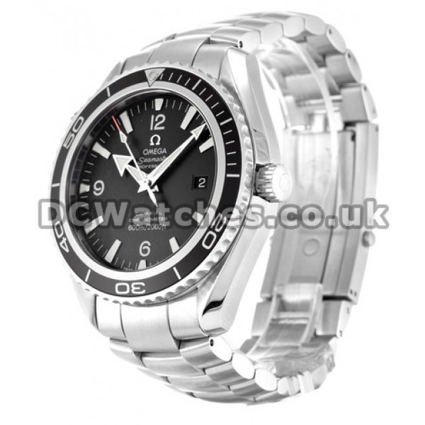 Best UK Sale Omega Planet Ocean Automatic Replica Watch With Black Dial For Men