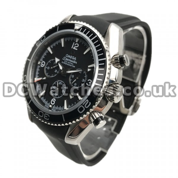Best UK Sale Omega Planet Ocean Automatic Fake Watch With Black Dial For Men