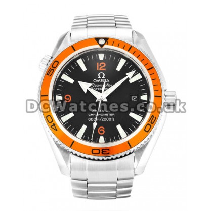 Cheap UK Sale Omega Planet Ocean Automatic Replica Watch With Black Dial For Men