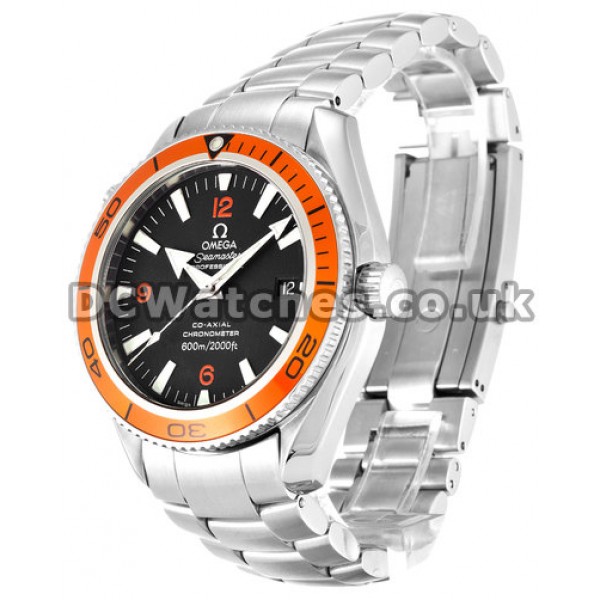 Cheap UK Sale Omega Planet Ocean Automatic Replica Watch With Black Dial For Men