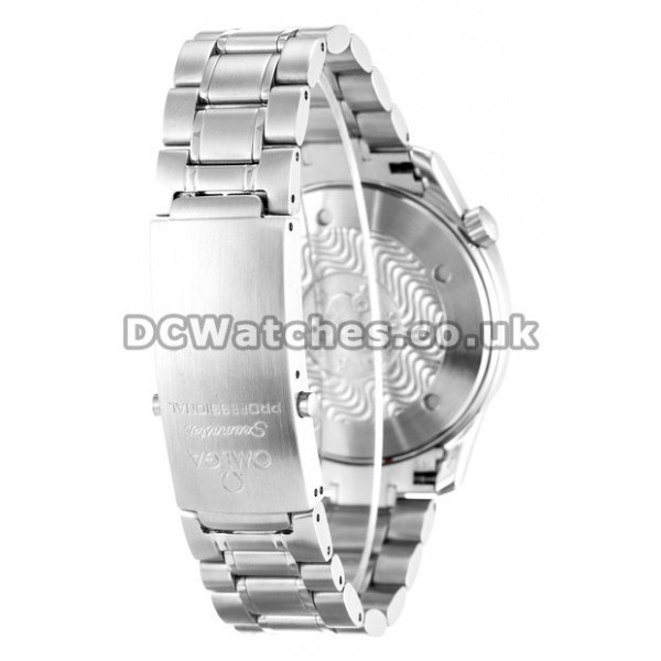 Best UK Sale Omega Seamaster Automatic Replica Watch With Black Dial For Men