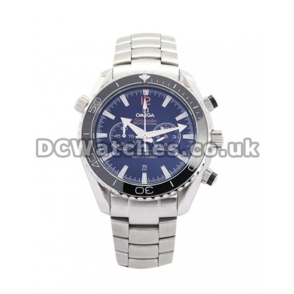 Best UK Sale Omega Seamaster Automatic Fake Watch With Blue Dial For Men