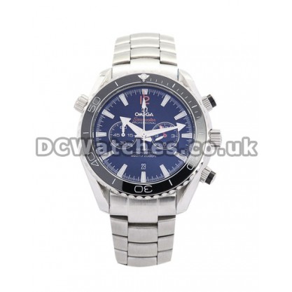 Best UK Sale Omega Seamaster Automatic Fake Watch With Blue Dial For Men