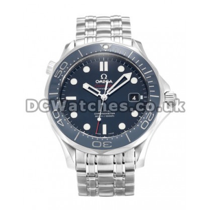 Top UK Sale Omega Seamaster Automatic Replica Watch With Blue Dial For Men