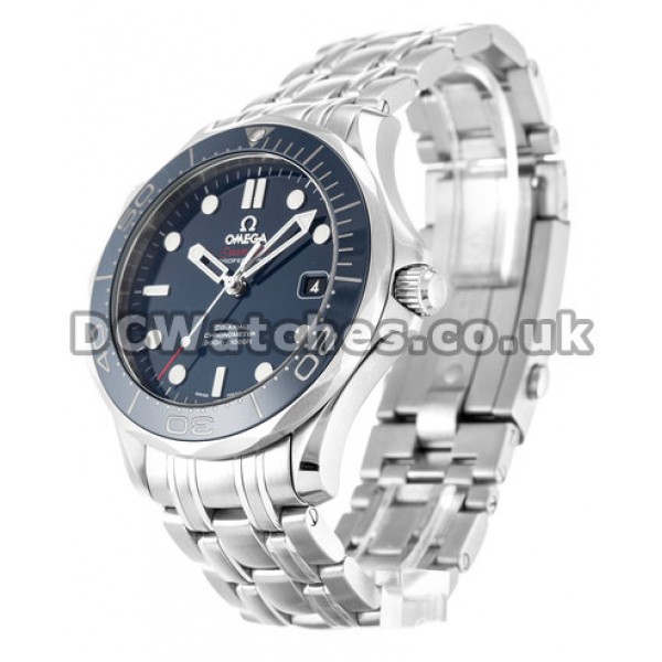 Top UK Sale Omega Seamaster Automatic Replica Watch With Blue Dial For Men