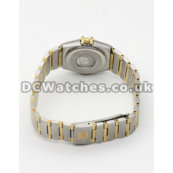 Best UK Sale Omega Constellation Quartz Fake Watch With White Dial For Women