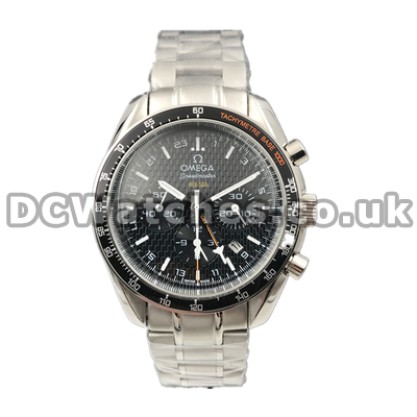 Practical UK Sale Omega Speedmaster Automatic Replica Watch With Black Dial For Men