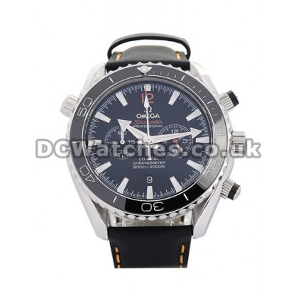 Practical UK Sale Omega Speedmaster Quartz Replica Watch With Black Dial For Men