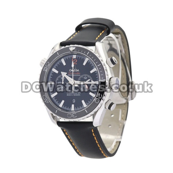 Practical UK Sale Omega Speedmaster Quartz Replica Watch With Black Dial For Men