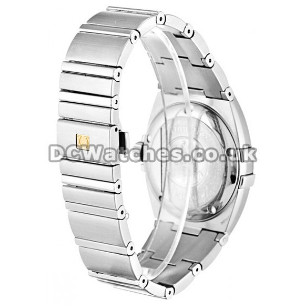 Cheap UK Omega Constellation Quartz Replica Watch With Silver Dial For Men
