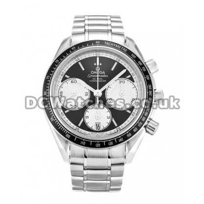 Best UK Sale Omega Speedmaster Racing Quartz Replica Watch With Black Dial For Men