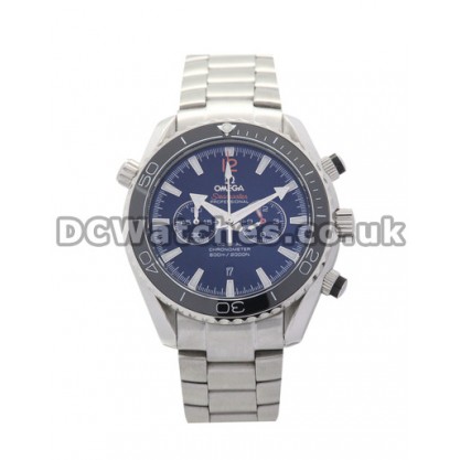 Cheap UK Sale Omega Seamaster Quartz Fake Watch With Blue Dial For Men