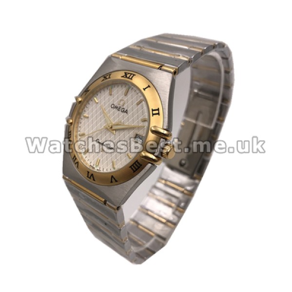 Best UK Sale Omega Constellation Automatic Fake Watch With White Dial For Women