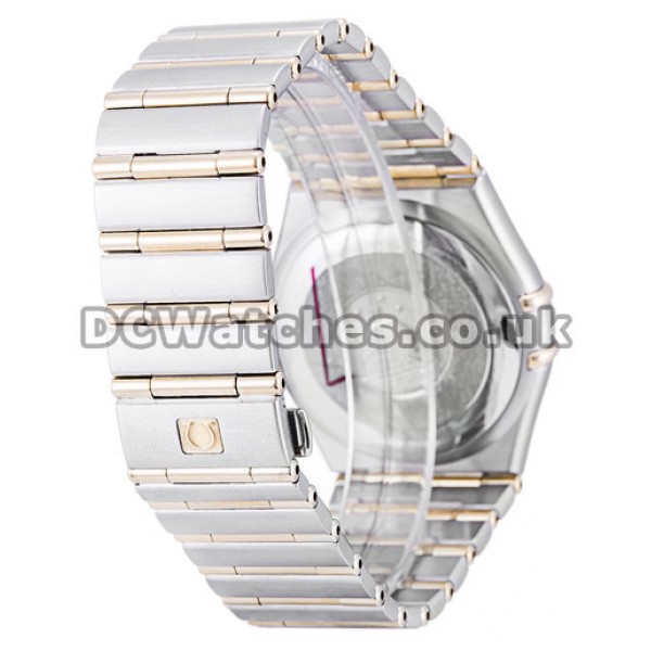 Best UK Sale Omega Constellation Automatic Fake Watch With White Dial For Women