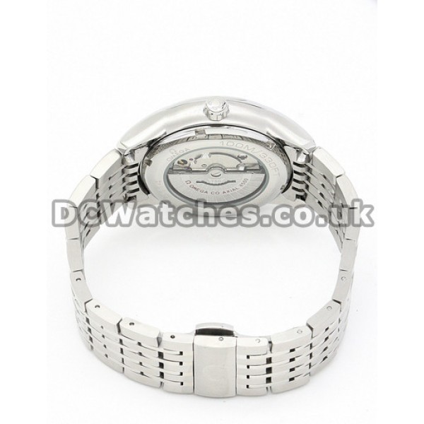 Best UK Sale Omega De Ville Hour Vision Automatic Replica Watch With Silver Dial For Men