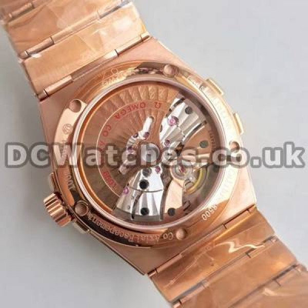 Perfect UK Omega Constellation Automatic Replica Watches With White Dials For Men