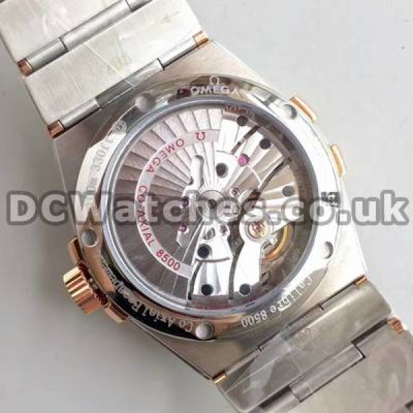 Cheap UK Omega Constellation Automatic Replica Watches With White Dials For Men