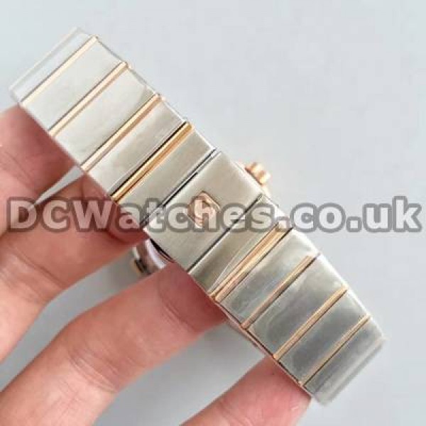 Quality UK Sale Omega Constellation Automatic Fake Watches With White Dials For Women