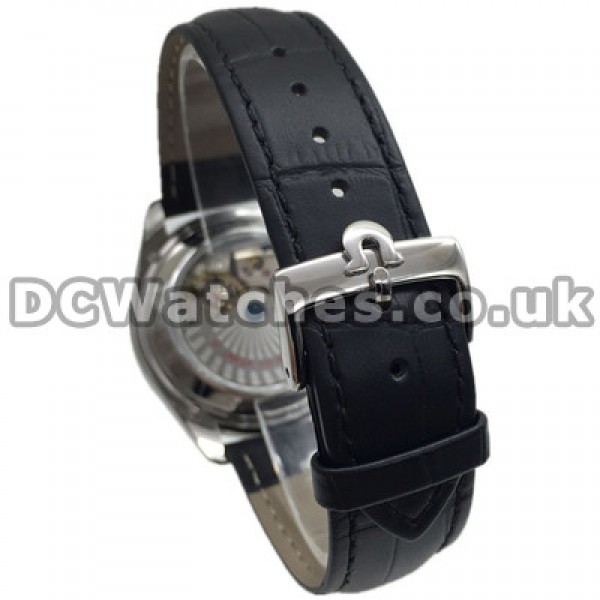 Best UK Sale Omega De Ville Automatic Replica Watch With White Dial For Men