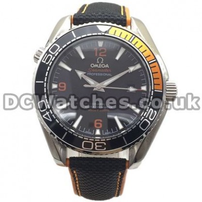 Perfect UK Sale Omega Planet Ocean Automatic Replica Watch With Black Dial For Men