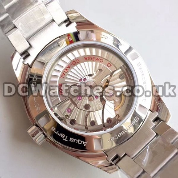 Best UK Sale Omega Seamaster Aqua Terra 150M Automatic Fake Watches With Black Dials For Men