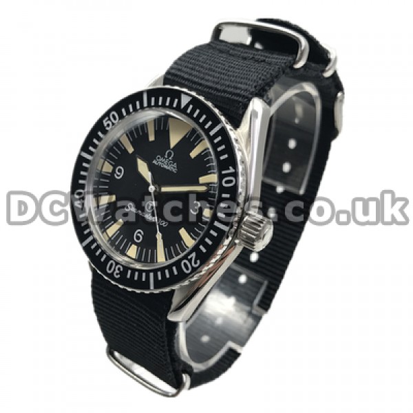 Top UK Sale Omega Seamaster Automatic Replica Watches With Black Dials For Men
