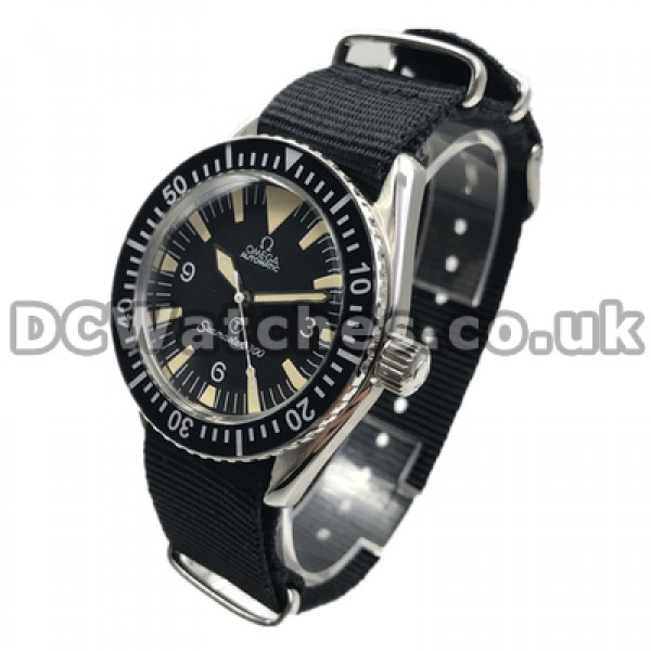 Top UK Sale Omega Seamaster Automatic Replica Watch With Black Dial For Men