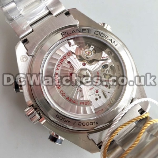 Perfect UK Sale Omega Planet Ocean Automatic Fake Watch With Black Dial For Men