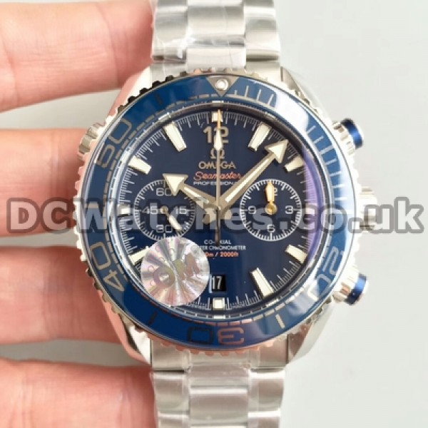 Cheap UK Sale Omega Planet Ocean Automatic Fake Watches With Blue Dials For Men