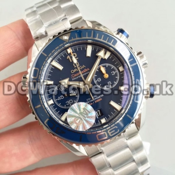 Cheap UK Sale Omega Planet Ocean Automatic Fake Watch With Blue Dial For Men