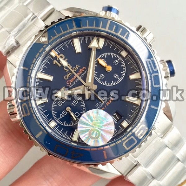 Cheap UK Sale Omega Planet Ocean Automatic Fake Watches With Blue Dials For Men