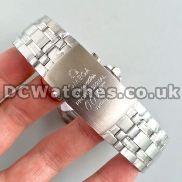 Best UK Sale Omega Seamaster Automatic Replica Watches With White Dials For Men