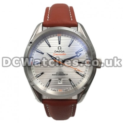 Best UK Sale Omega Seamaster Automatic Replica Watch With White Dial For Men