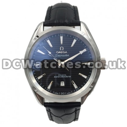 Top UK Sale Omega Seamaster Automatic Fake Watch With Black Dial For Men