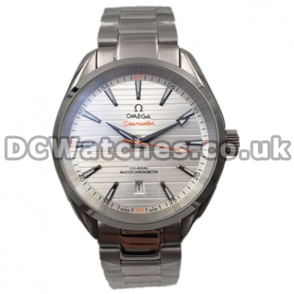 Perfect UK Sale Omega Seamaster Automatic Fake Watch With White Dial For Men