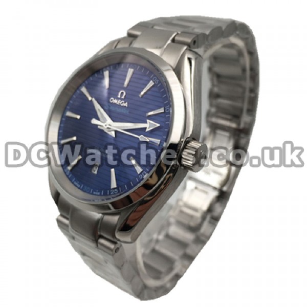 Cheap UK Sale Omega Seamaster Automatic Fake Watch With Blue Dial For Men