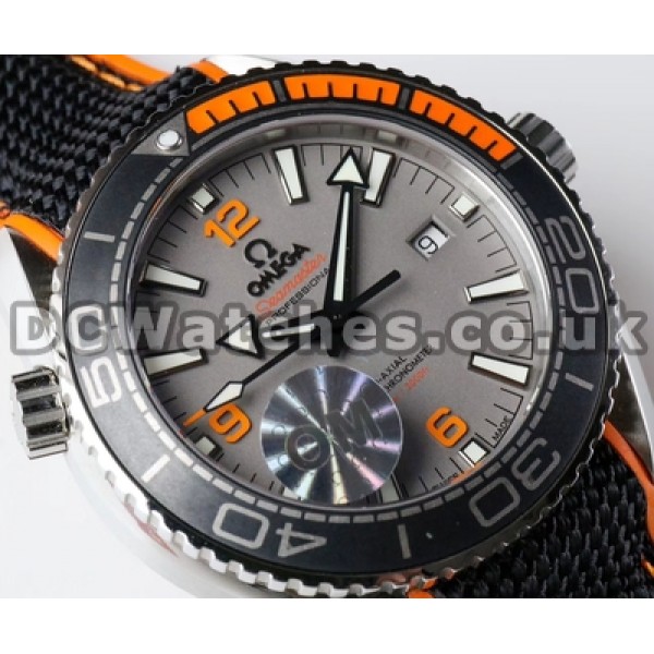 Best UK Sale Omega Planet Ocean ETA Automatic Fake Watch With Grey Dial For Men