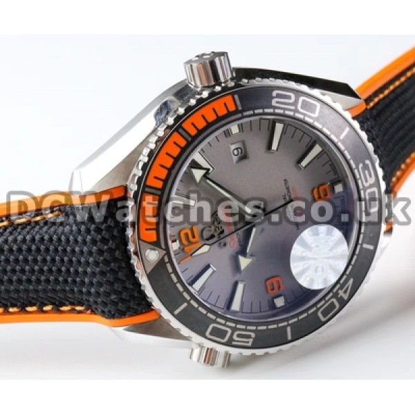 Best UK Sale Omega Planet Ocean ETA Automatic Fake Watches With Grey Dials For Men